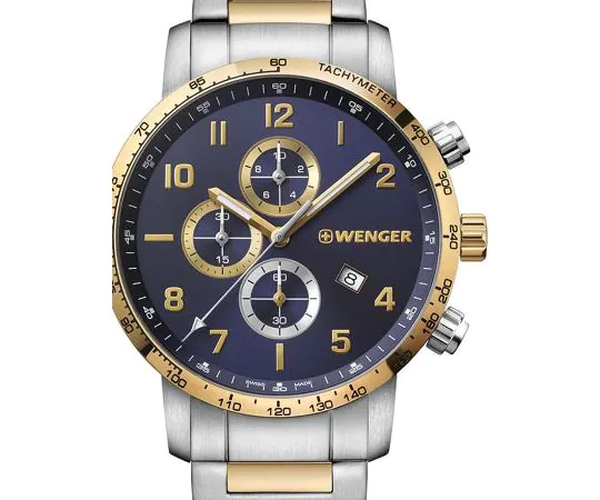 Wenger 01.1543.112 Attitude Chronographe Montre Homme 44mm 10ATM