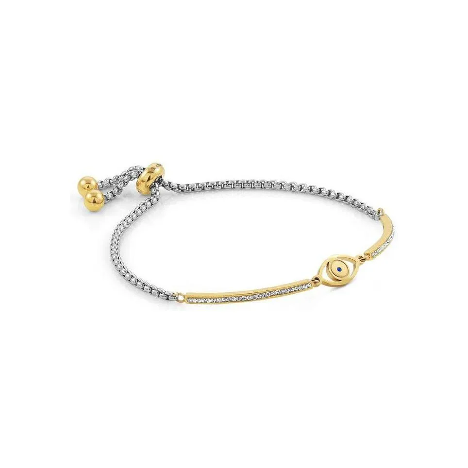 Achat Bracelet Nomination Italy Milleluci en or jaune, acier et cristaux, oxyde de zirconium