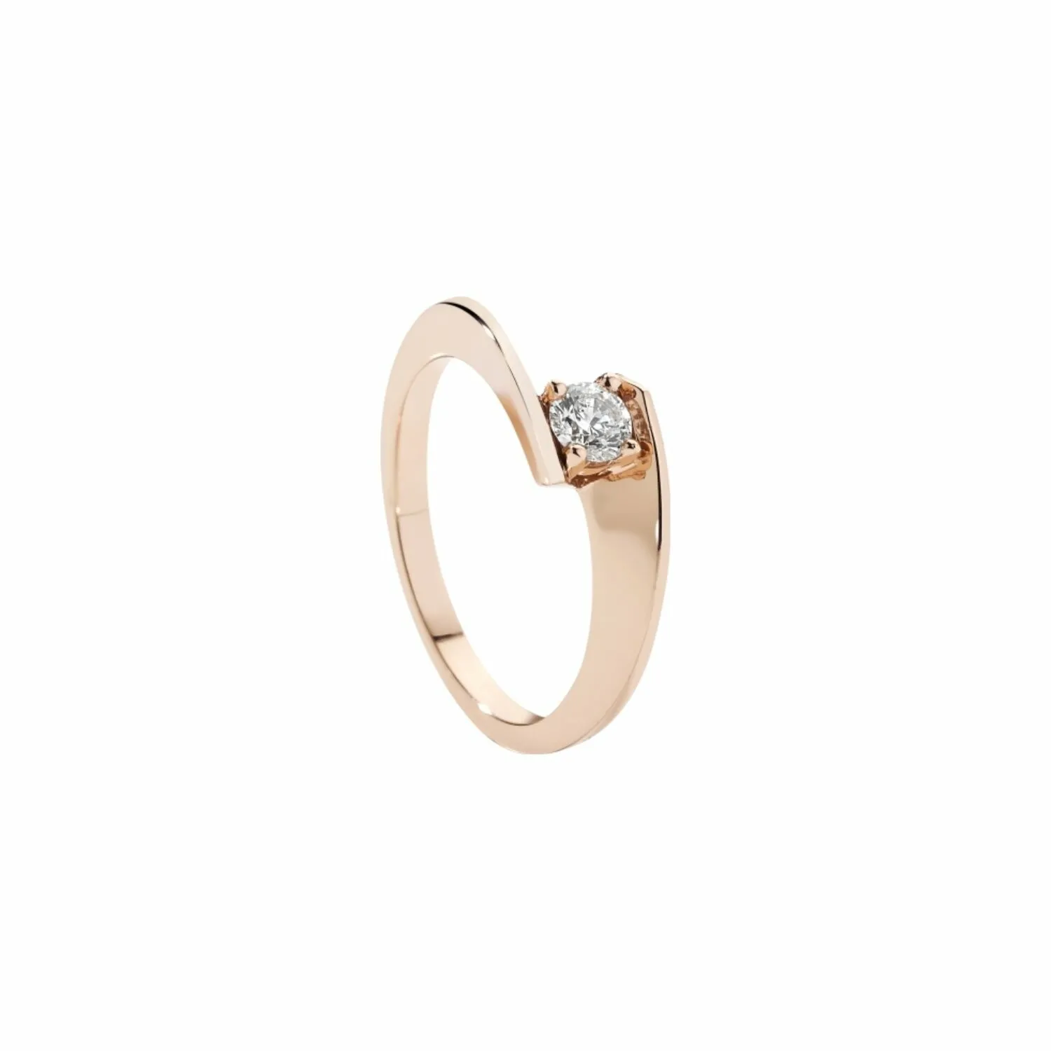 Achat Solitaire Garel Envol en or rose et diamant de 0.06ct