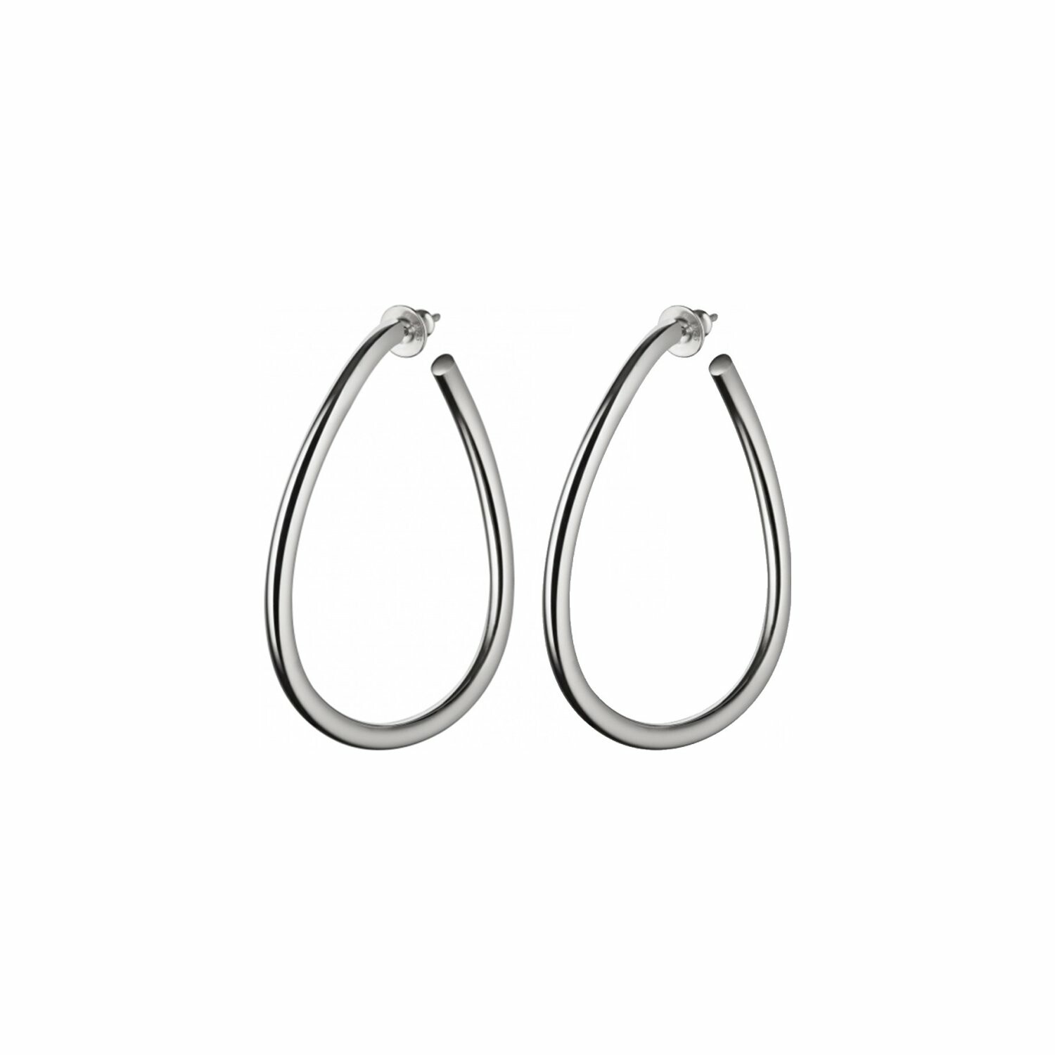 Boucles d'oreilles Idole de Christofle Grand modèle en argent
