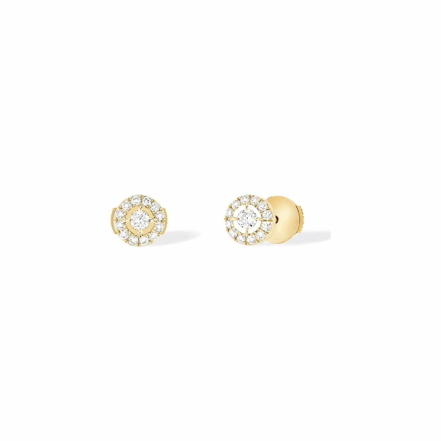 Achat Boucles d'oreilles Messika Joy en or jaune et diamants 2x0.03ct