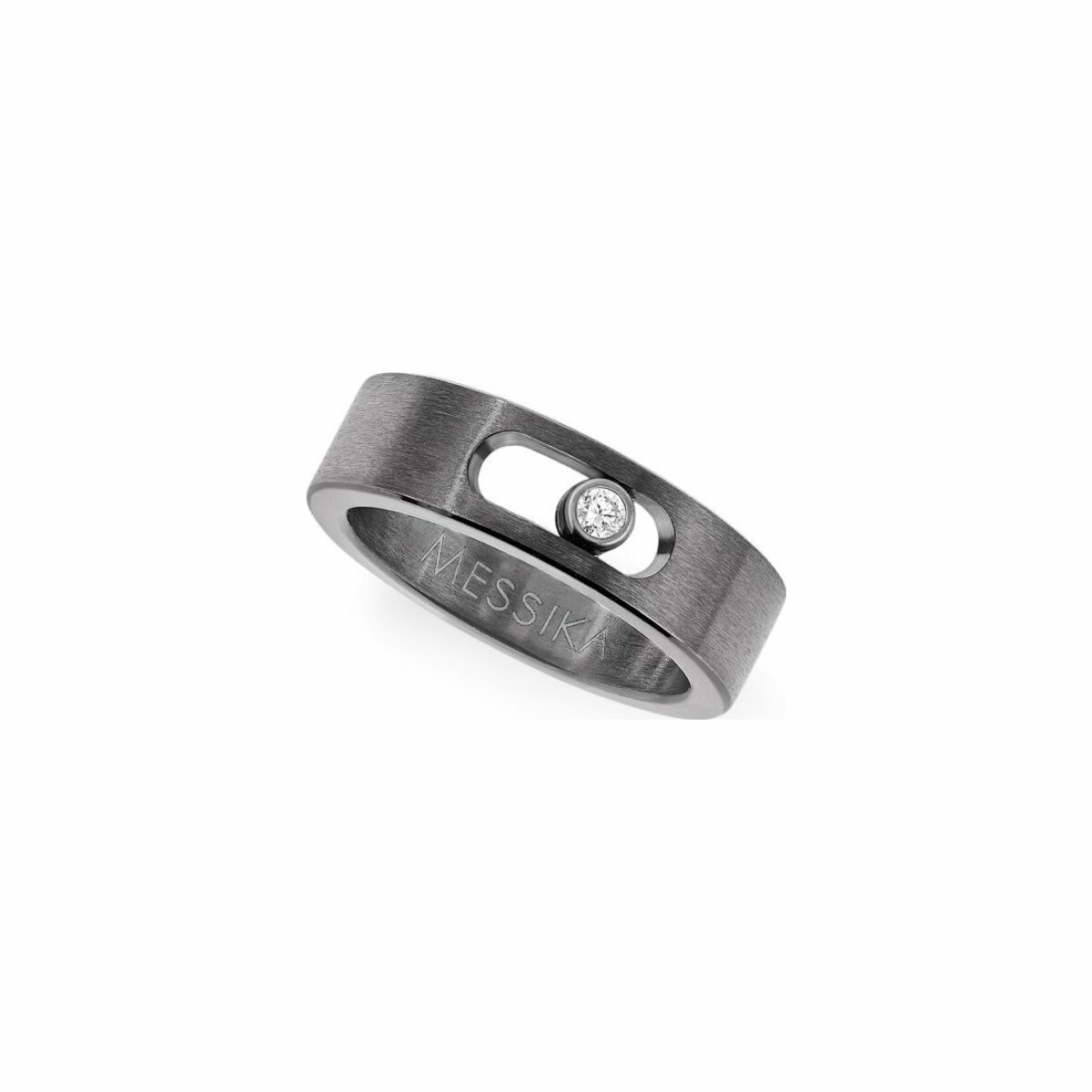 Achat Bague Messika Move Titanium PM en titane graphite et diamant