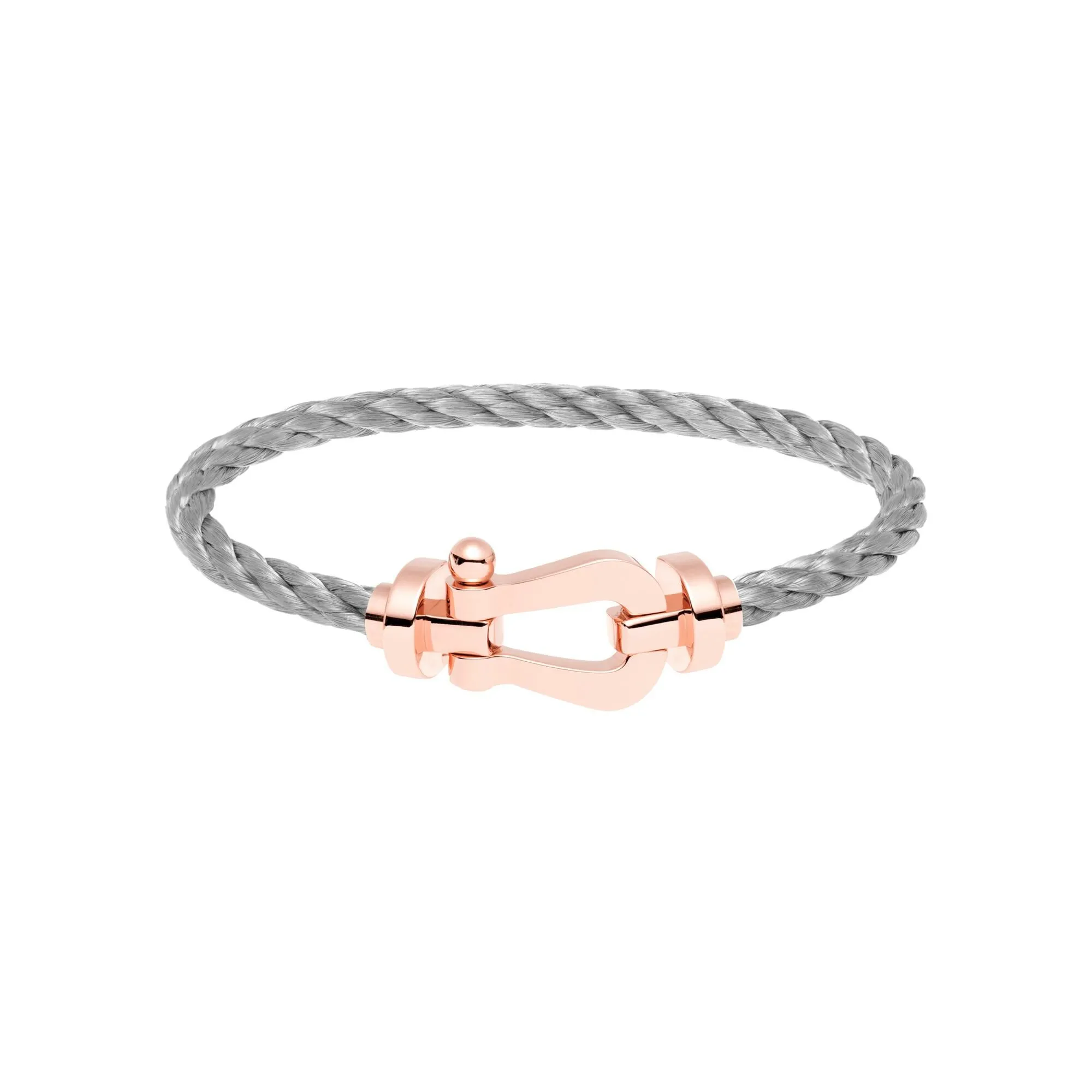 Force 10 Bracelet FRED Force 10 Grand Modèle en or rose, câble en acier