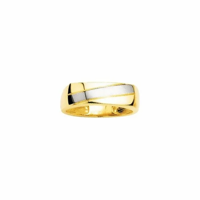 Achat Bague en or jaune et or blanc
