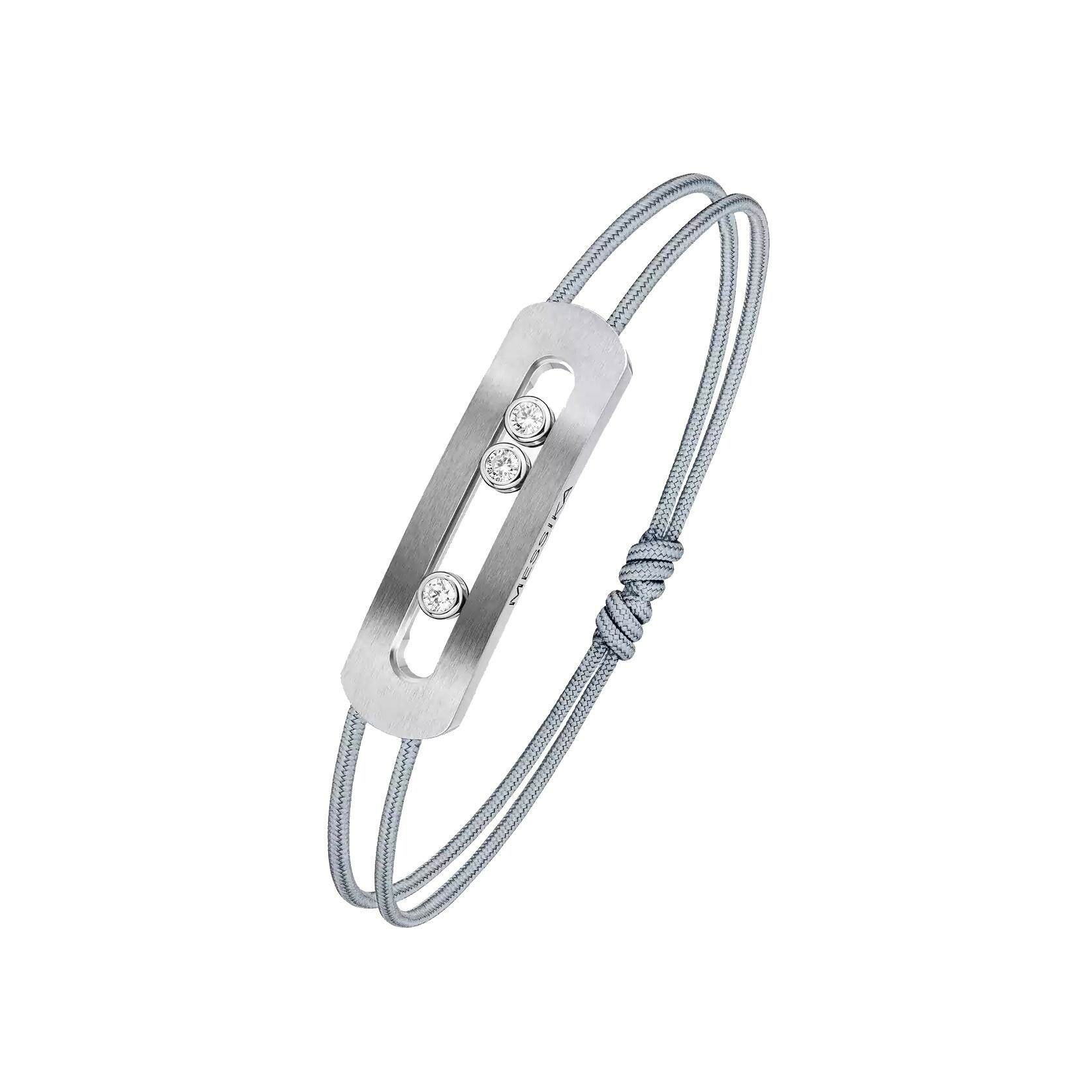 Achat Bracelet cordon Messika Move Titanium en titane et diamants