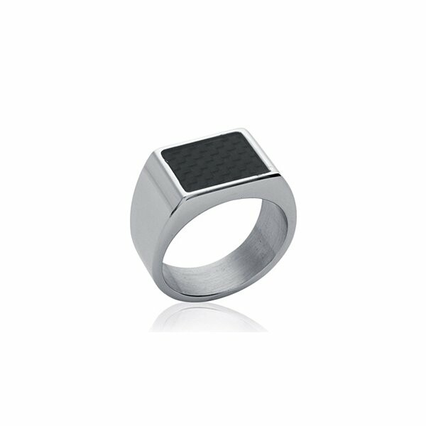 Achat Bague en acier et fibre de carbone