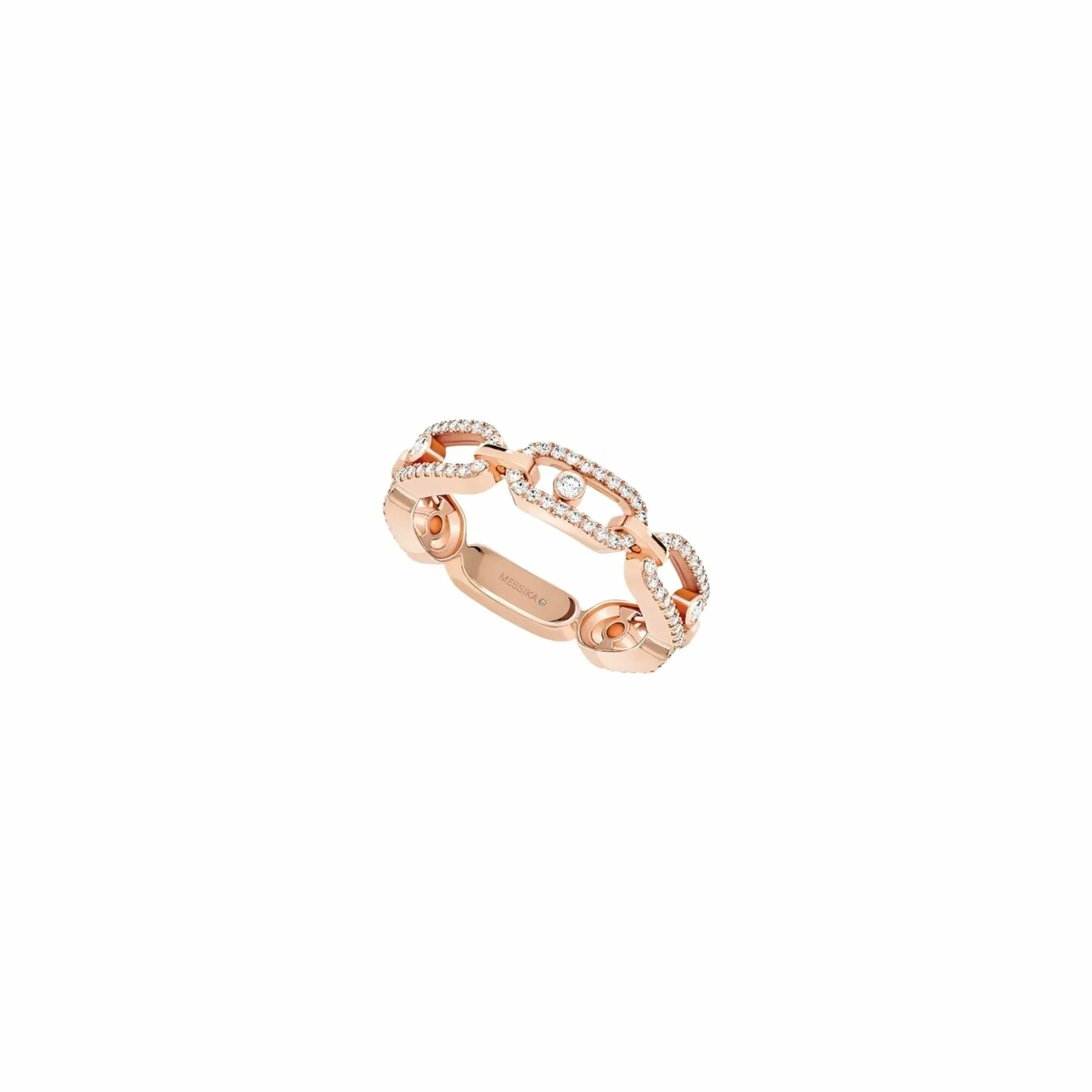 Achat Bague Messika Move Link Multi pavée en or rose et diamants