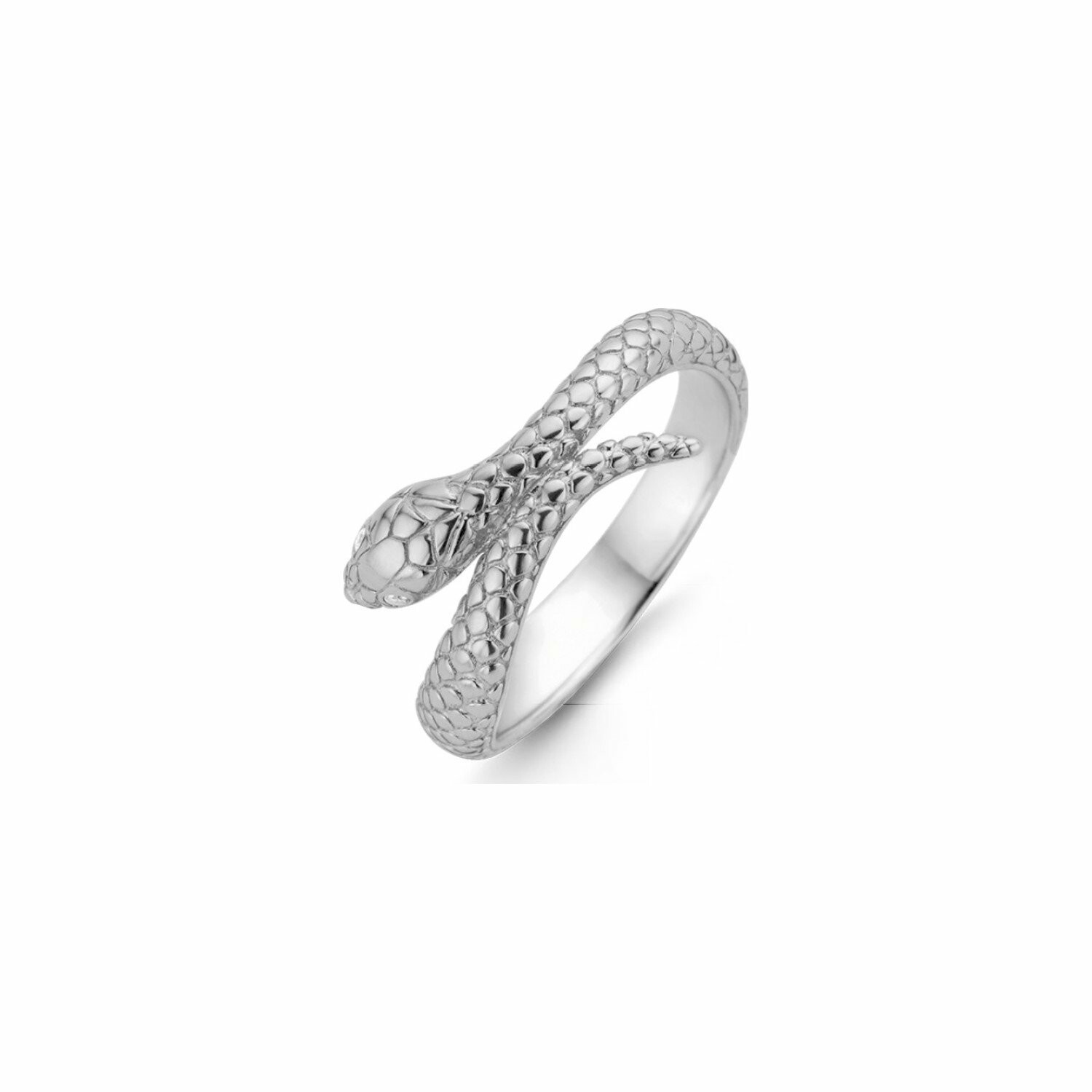 Bague Ti Sento en argent rhodié, motif animal