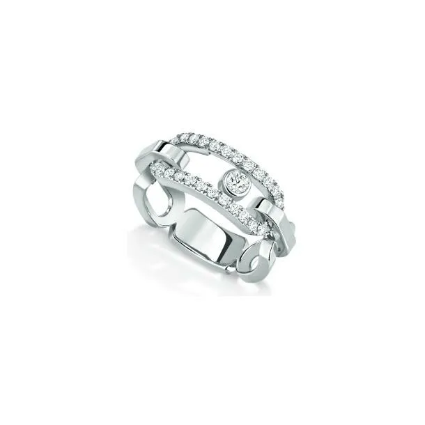 Achat Bague Messika Move Link en or blanc et diamants