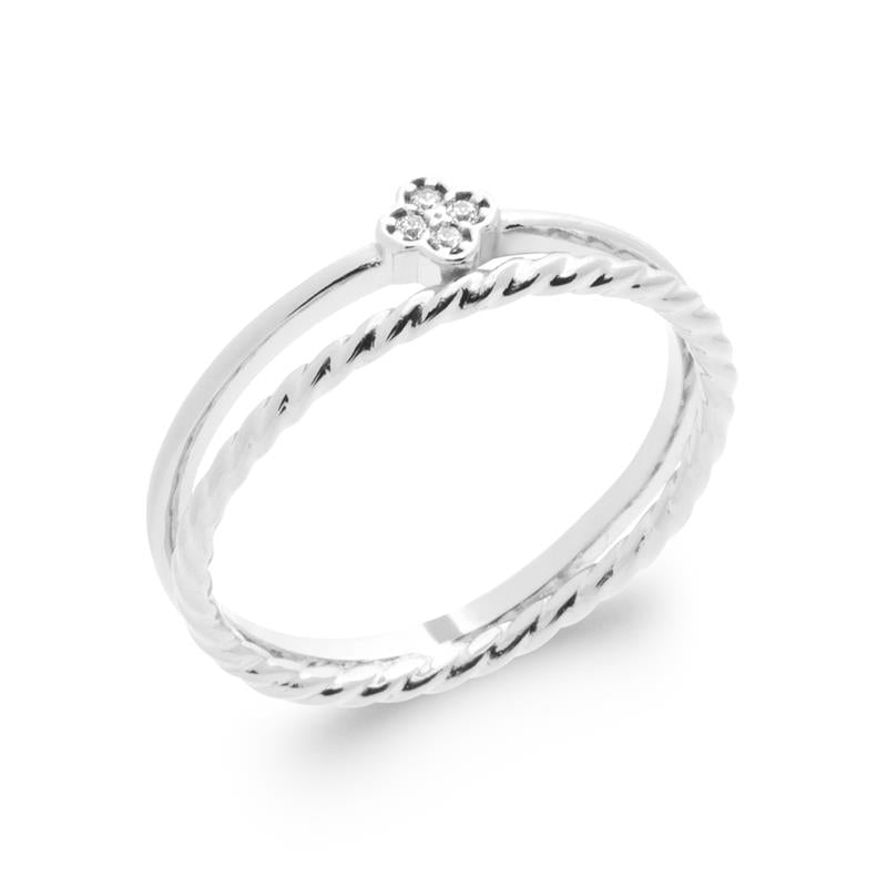Trèfle - Bague en Argent - Azuline