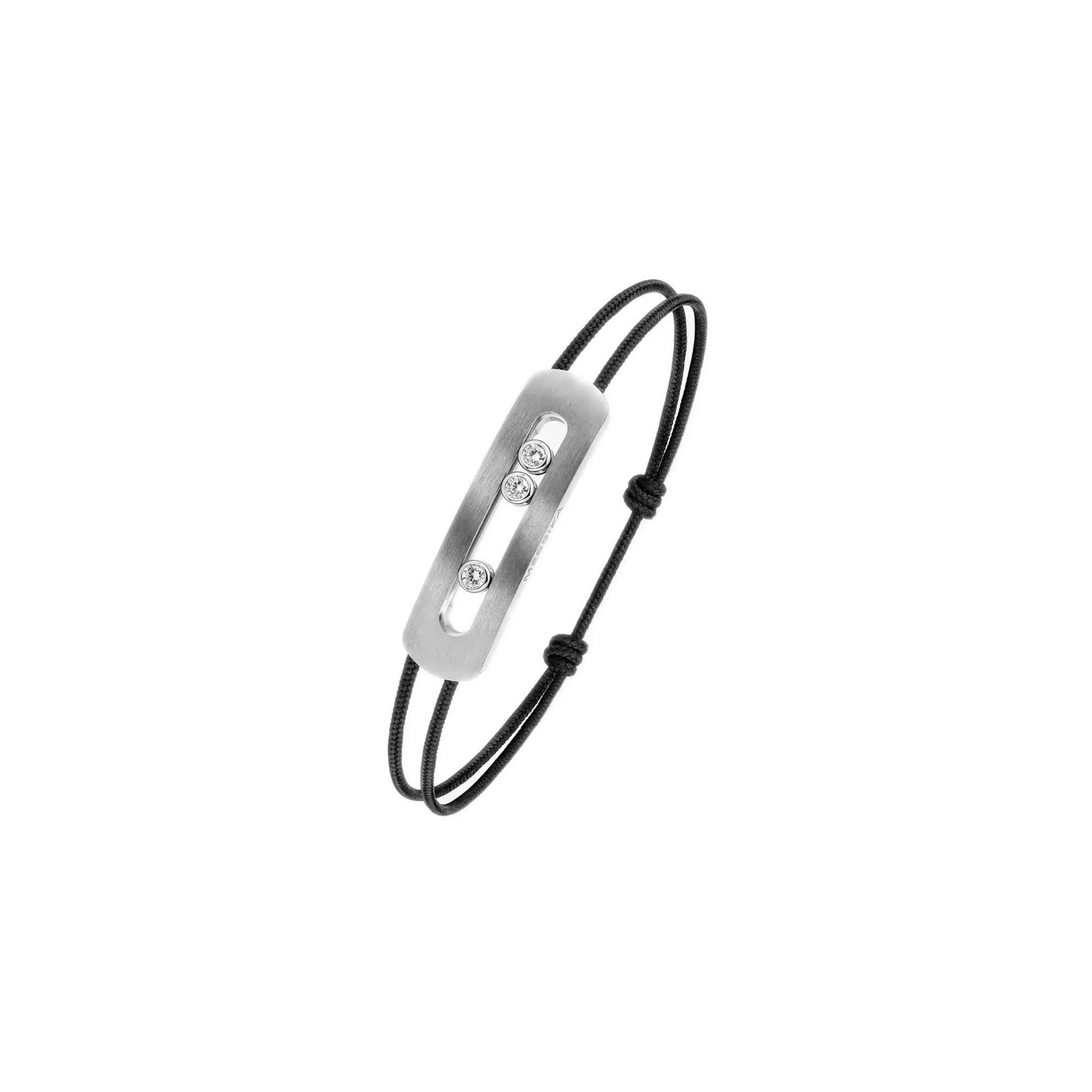 Achat Bracelet cordon Messika Move Titanium Naturel XL en titane et diamants