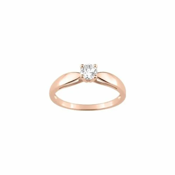 Achat Bague en plaqué or rose et oxyde de zirconium
