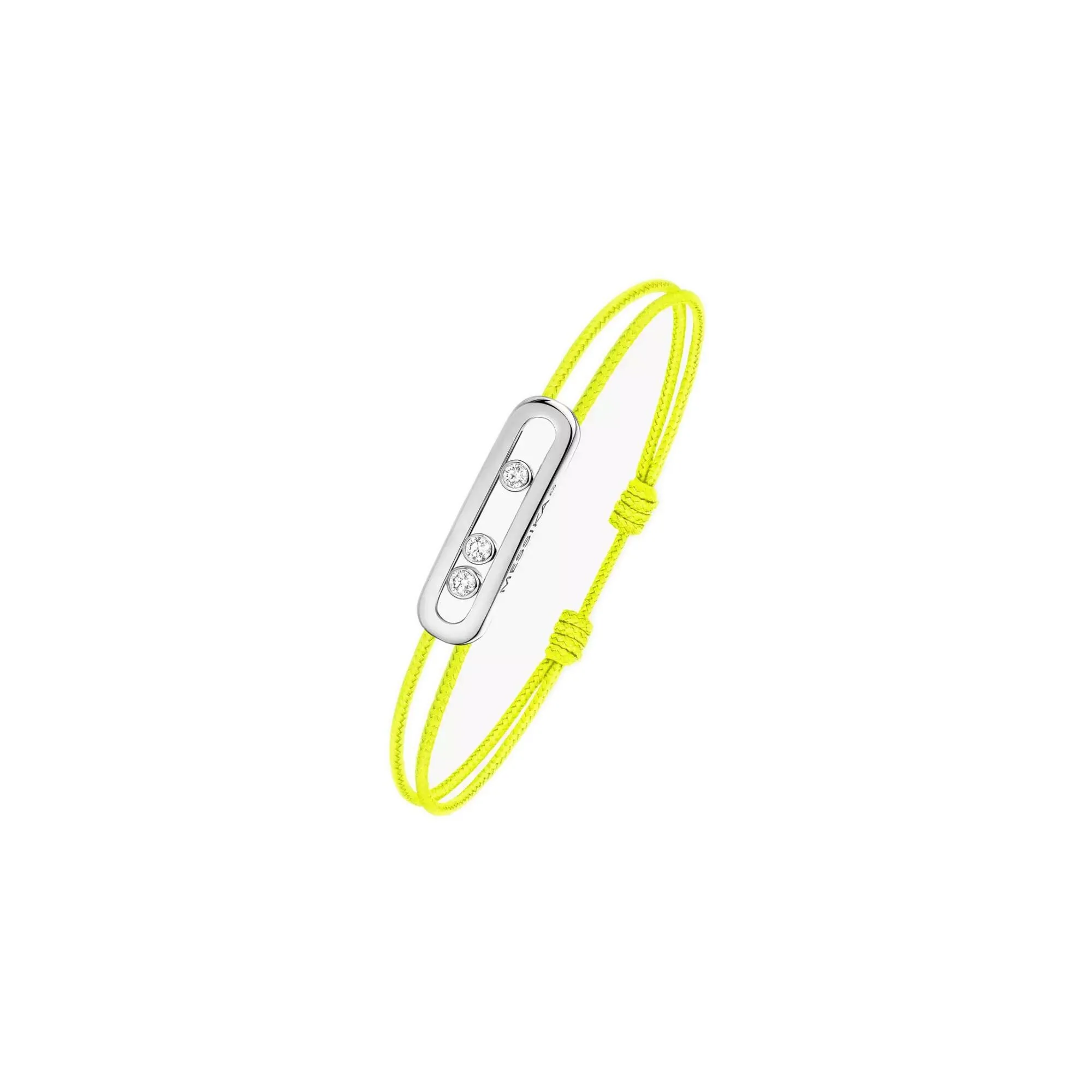 Achat Bracelet cordon Messika Care(s) jaune en or blanc et diamants