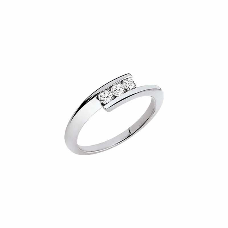 Achat Alliance Garel Envol Duo en or blanc et diamants de 0.24ct