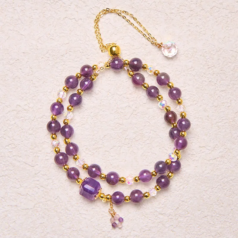 Bracelet double tour en Buddha Stones