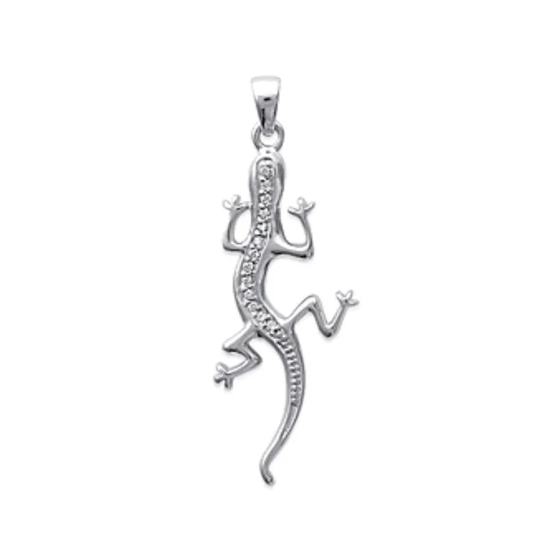 Salamandre - Argent - Pendentif