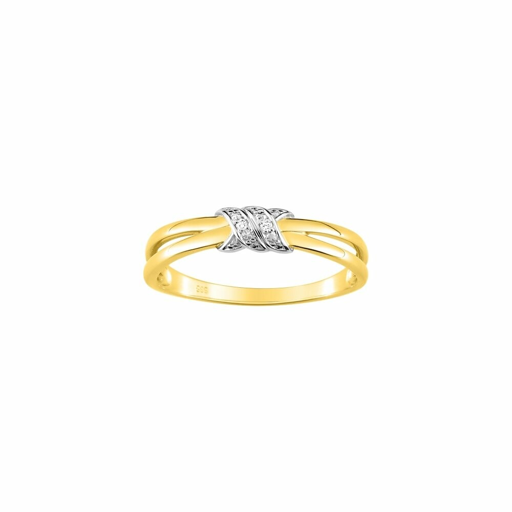 Achat Bague en or jaune et diamants de 0.01ct
