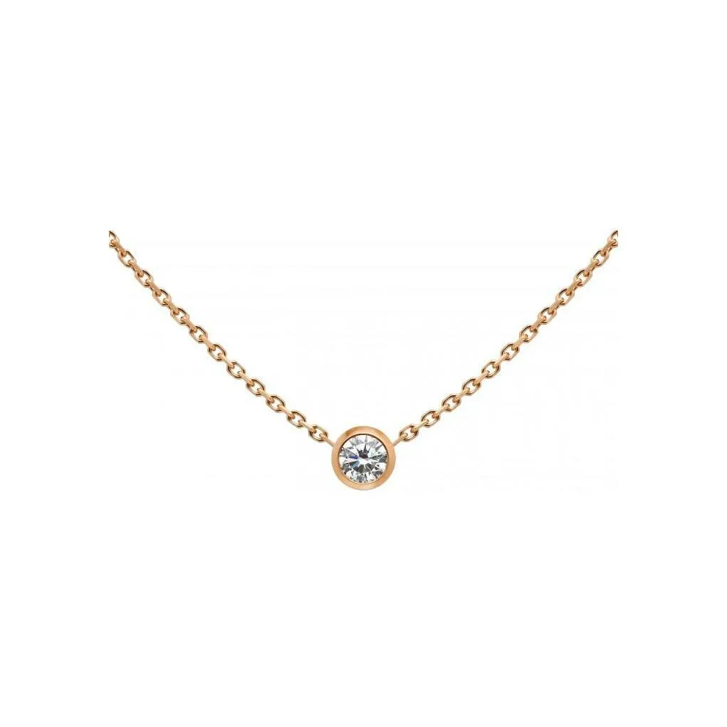 Collier RedLine Pure tout chaîne en or rose et diamant