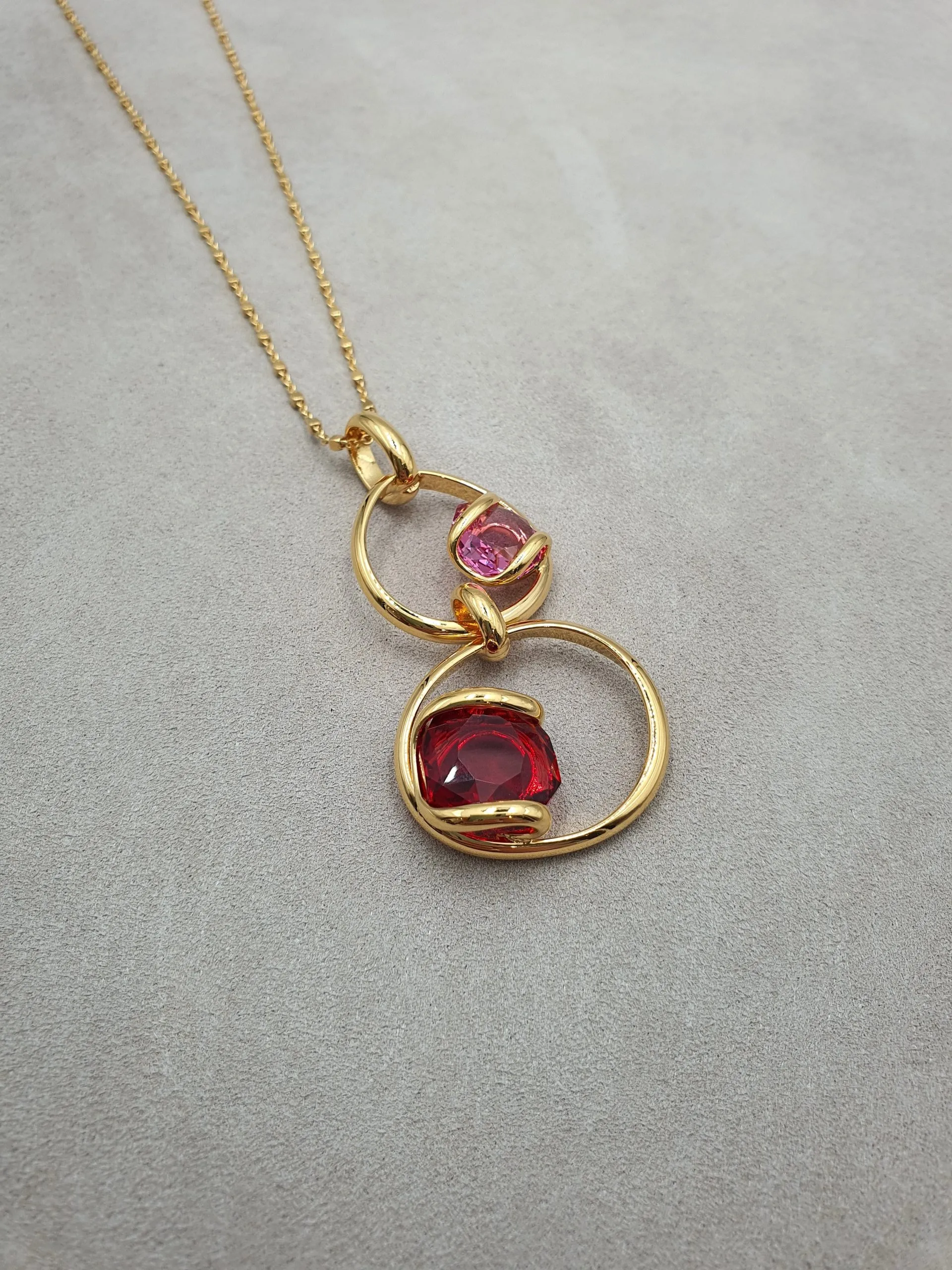 Musa - Rouge - Doré - Collier - Andrea Marazzini