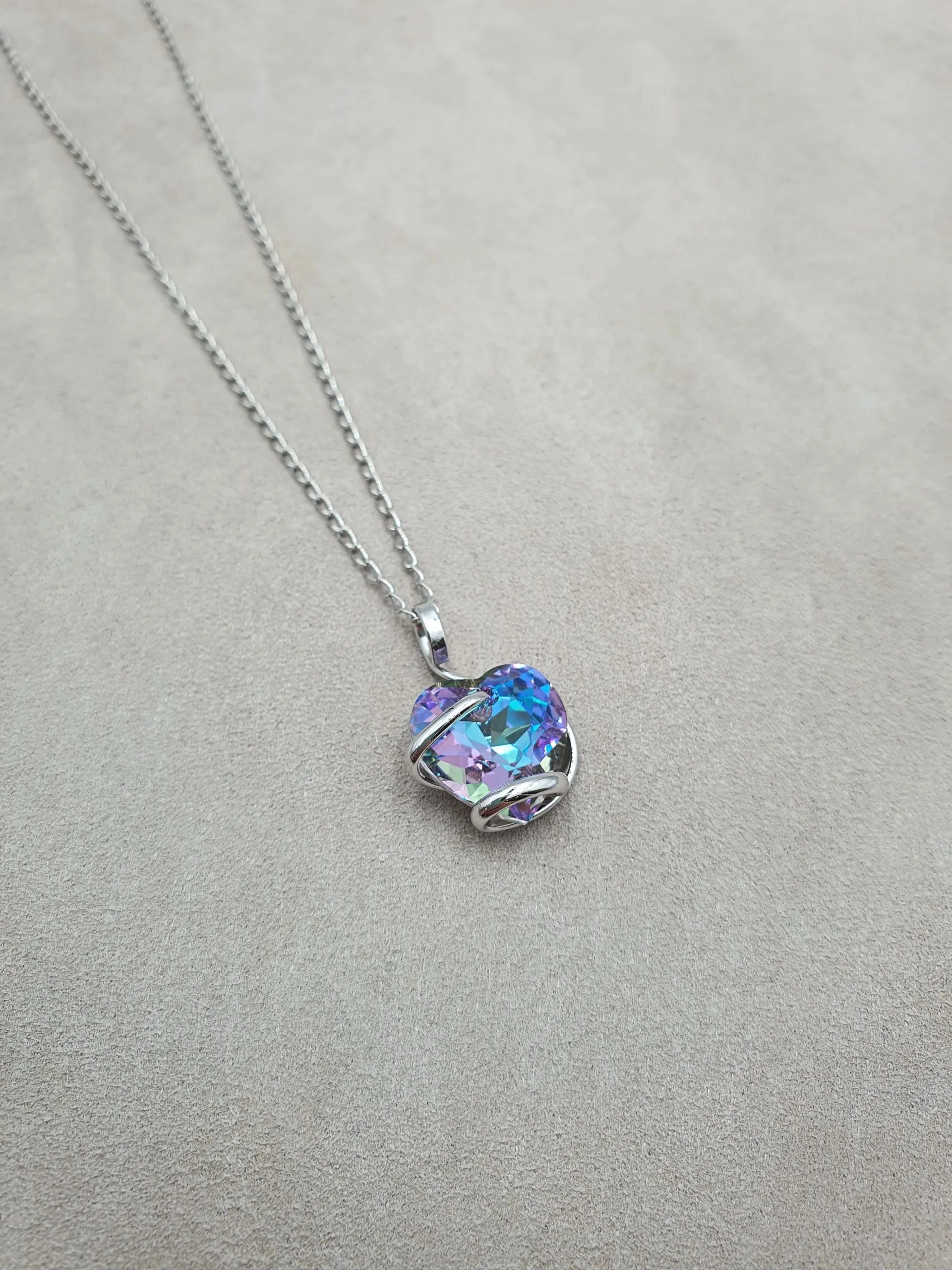 Coeur - Vitral Light - Argenté - Collier - Andrea Marazzini