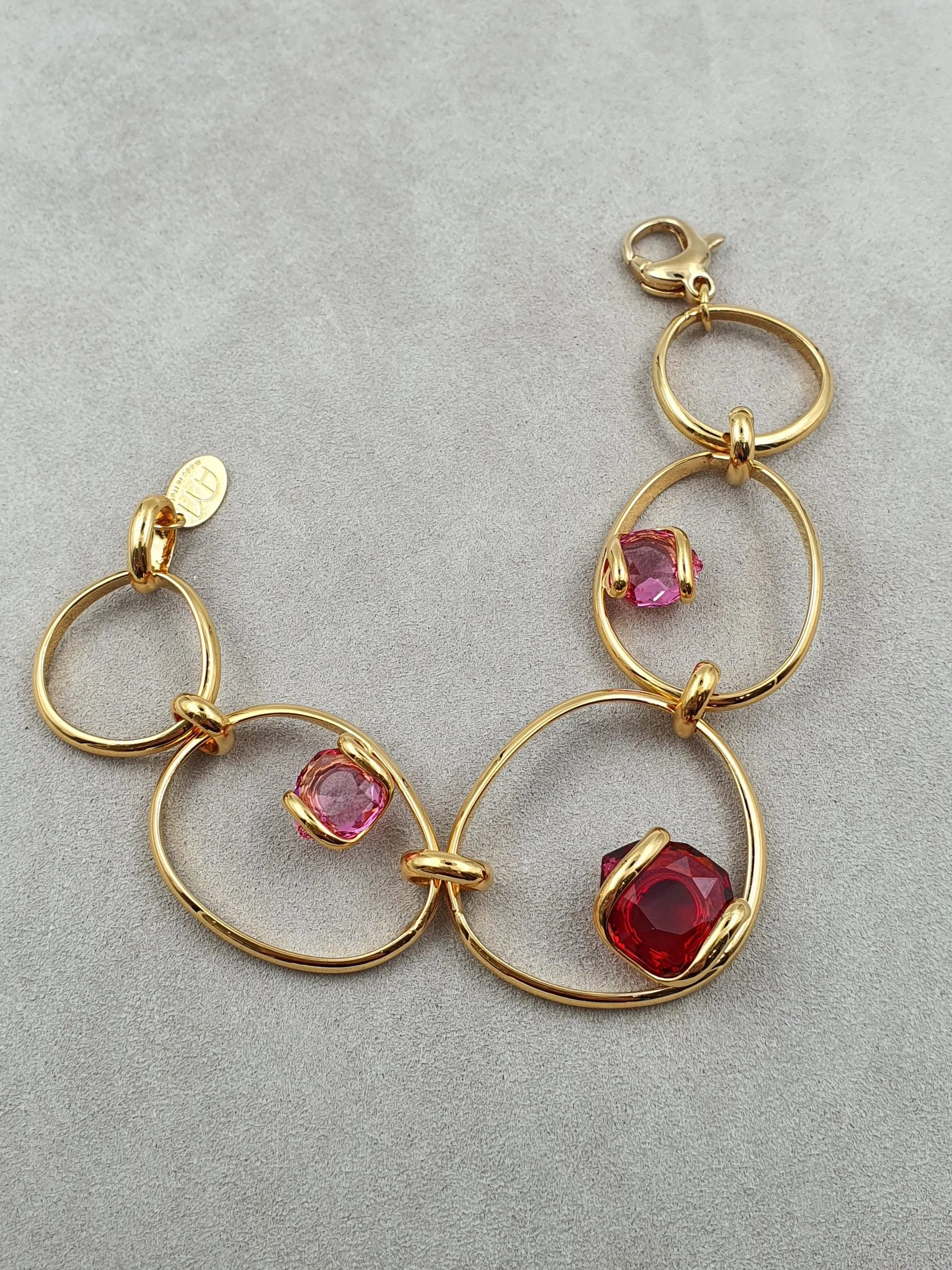 Musa - Rouge - Doré - Bracelet - Andrea Marazzini