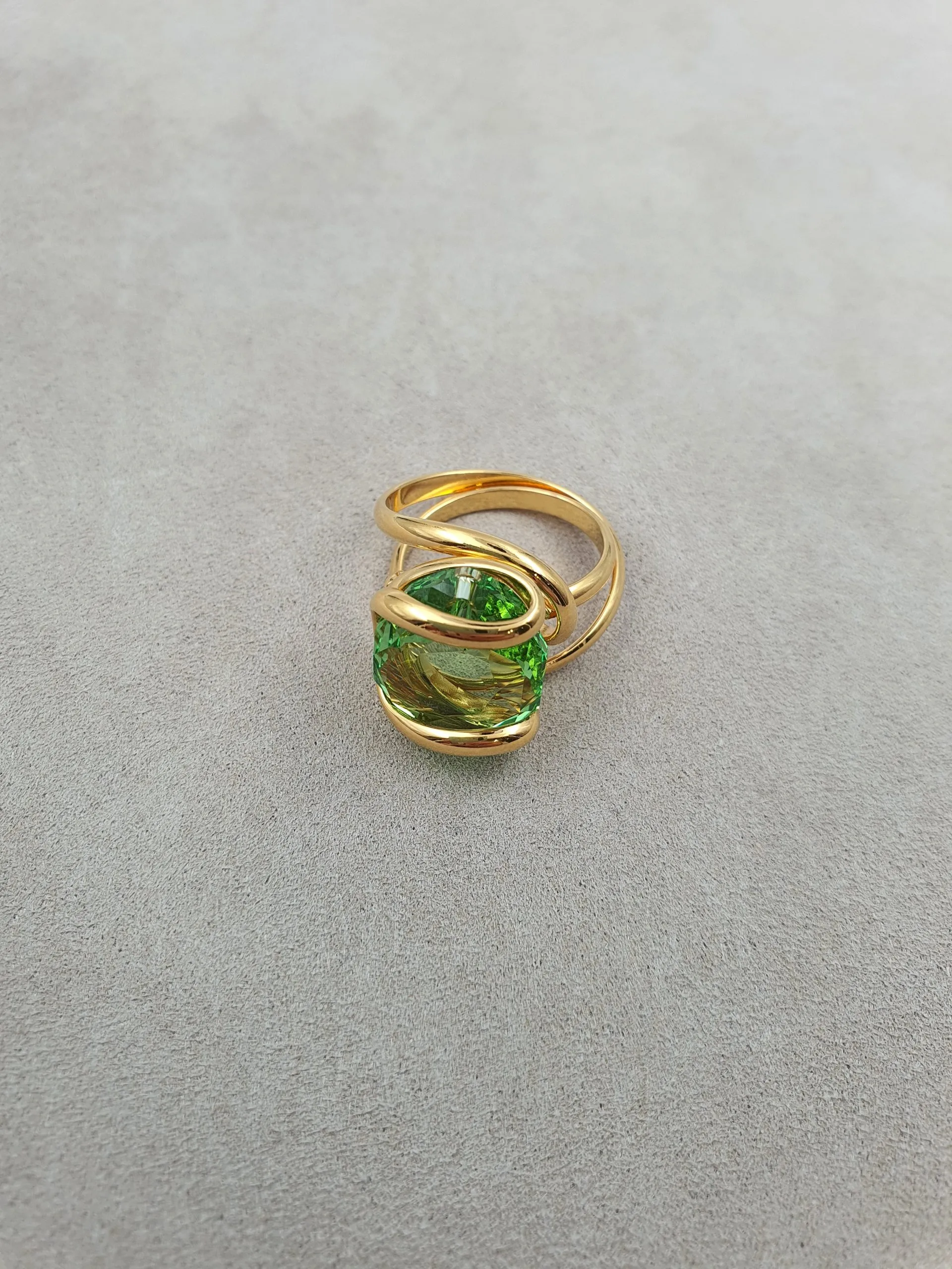 Musa - Vert Péridot - Doré - Bague - Andrea Marazzini