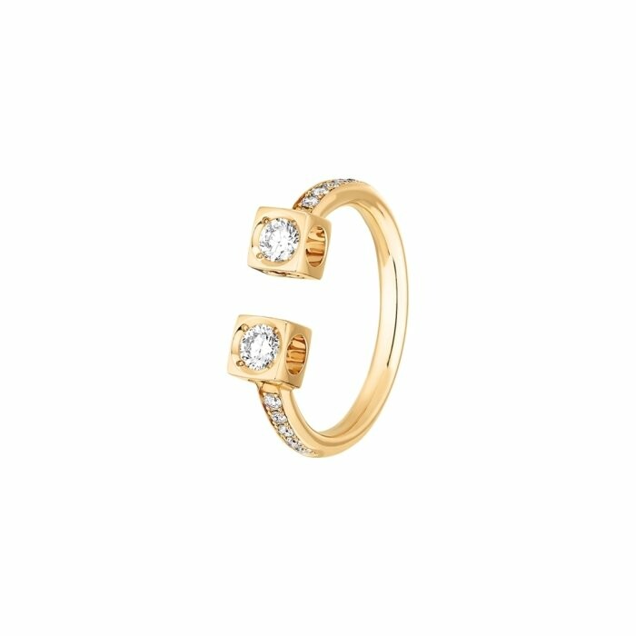 Achat Bague dinh van Le Cube Diamant grand modèle en or jaune et diamants