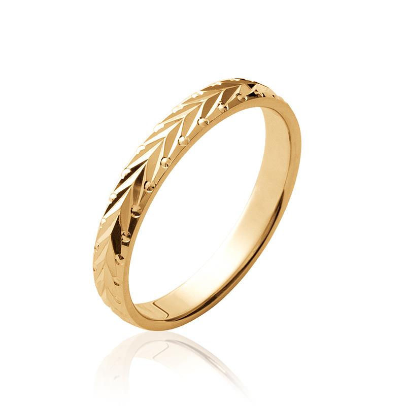 Alliance - Hamar - Bague en Plaqué Or - Azuline