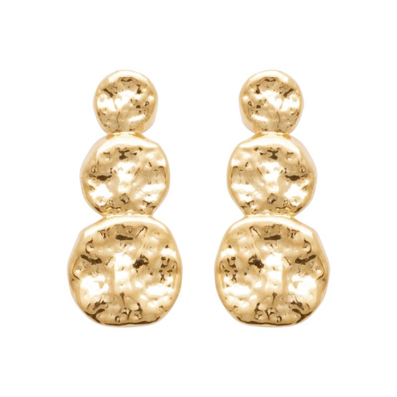 Hypnotique - Trio - Boucles d'Oreilles - Plaqué Or