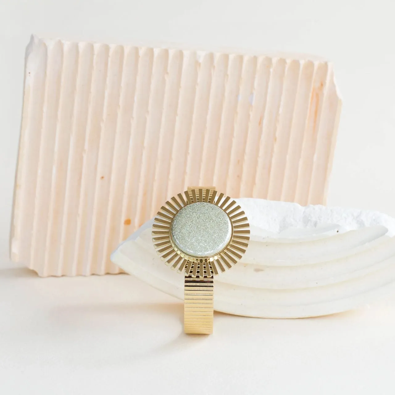 Manchette Soleil - Acier Doré - 25mm - Yaya Factory