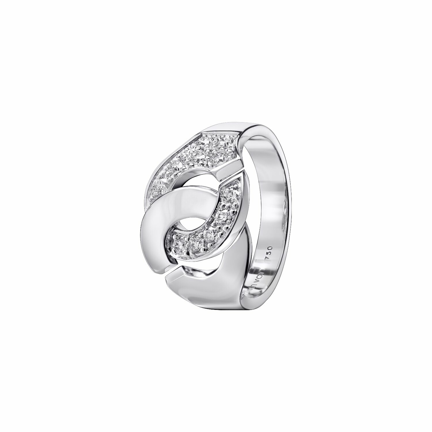 Achat Bague Menottes dinh van R12 en or blanc et diamants