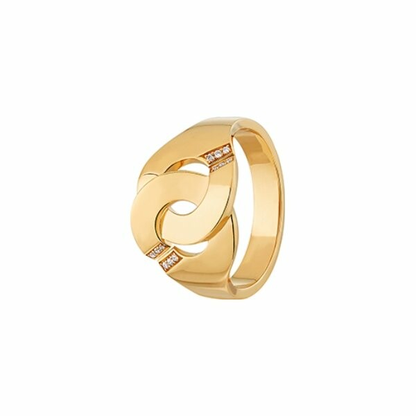 Achat Bague Menottes dinh van R12 en or jaune et diamants