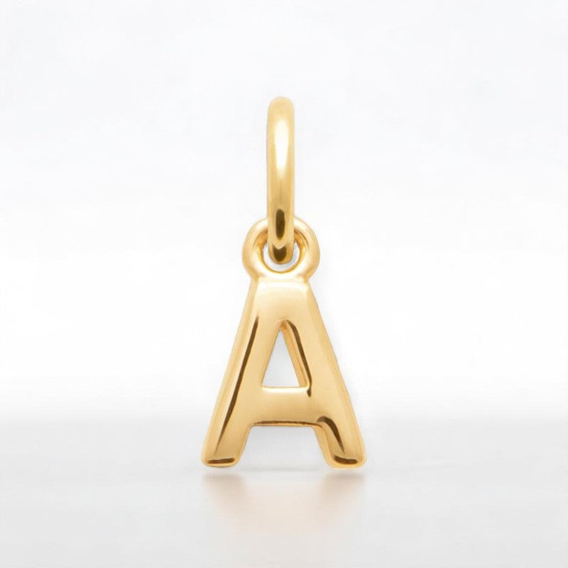 Lettre - Pendentif en Plaqué Or - Azuline