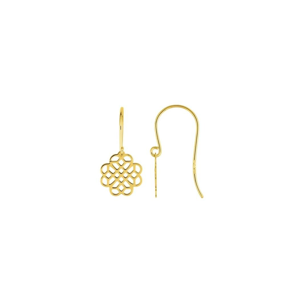 Achat Boucles d'oreilles crochet en or jaune