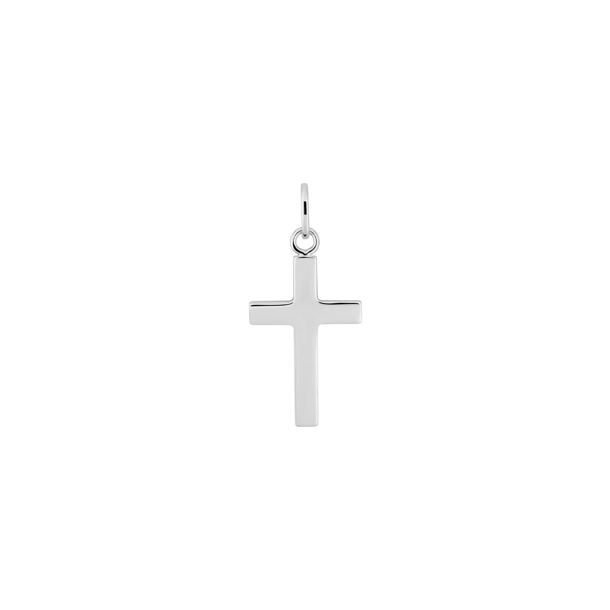 Achat Pendentif croix en argent rhodié