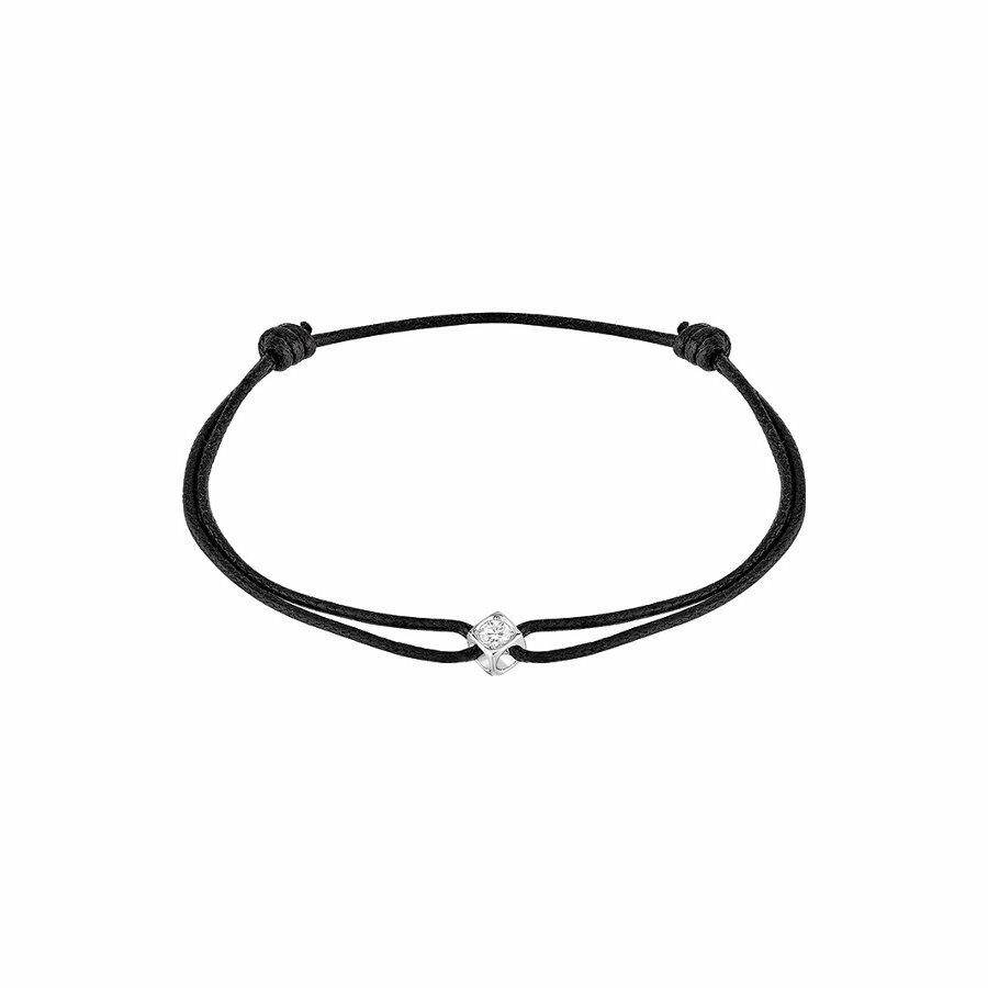 Achat Bracelet sur cordon dinh van Le Cube Diamant en Or blanc et Diamant