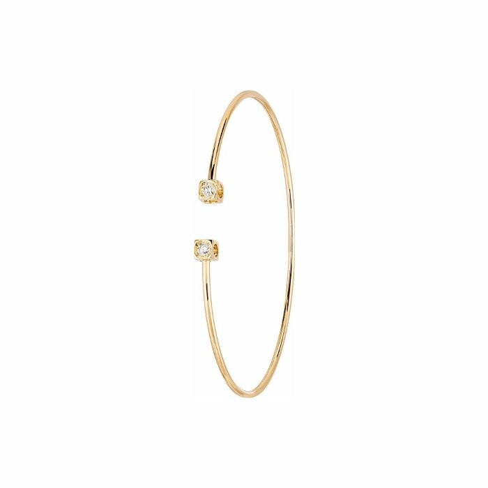 Achat Bracelet dinh van Le Cube Diamant petit modèle en or jaune et diamants