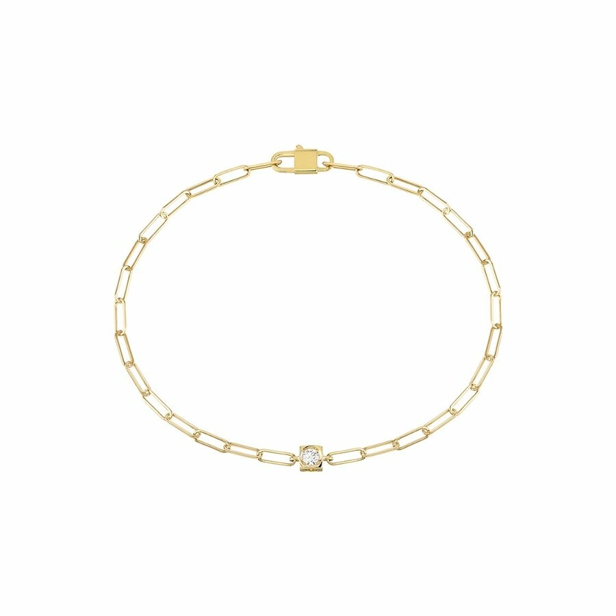 Achat Bracelet dinh van Le Cube Diamant en or jaune et diamant