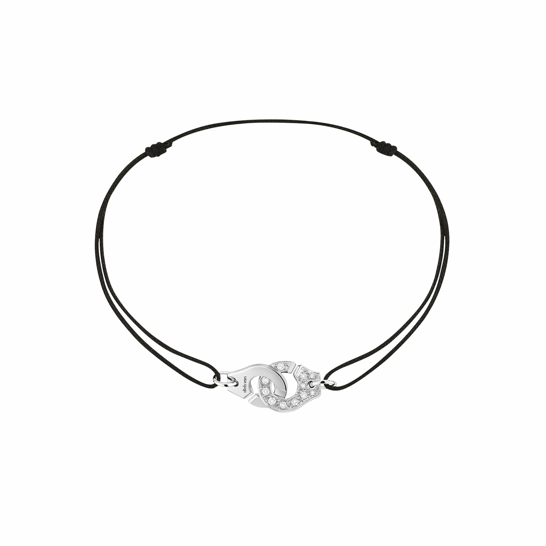 Achat Bracelet sur cordon Menottes dinh van en or blanc et diamants