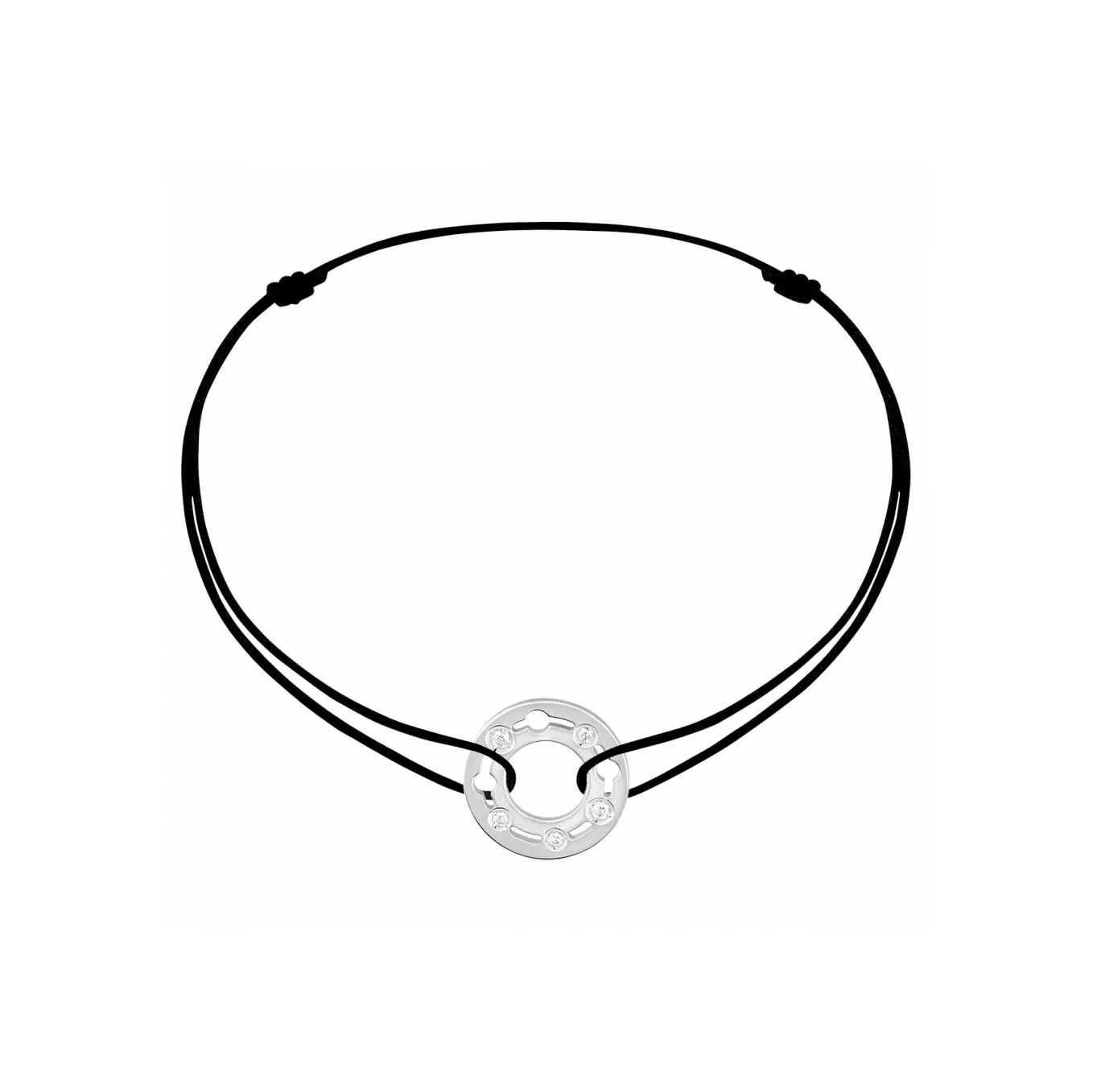 Achat Bracelet sur cordon dinh van Pulse en or blanc et diamants