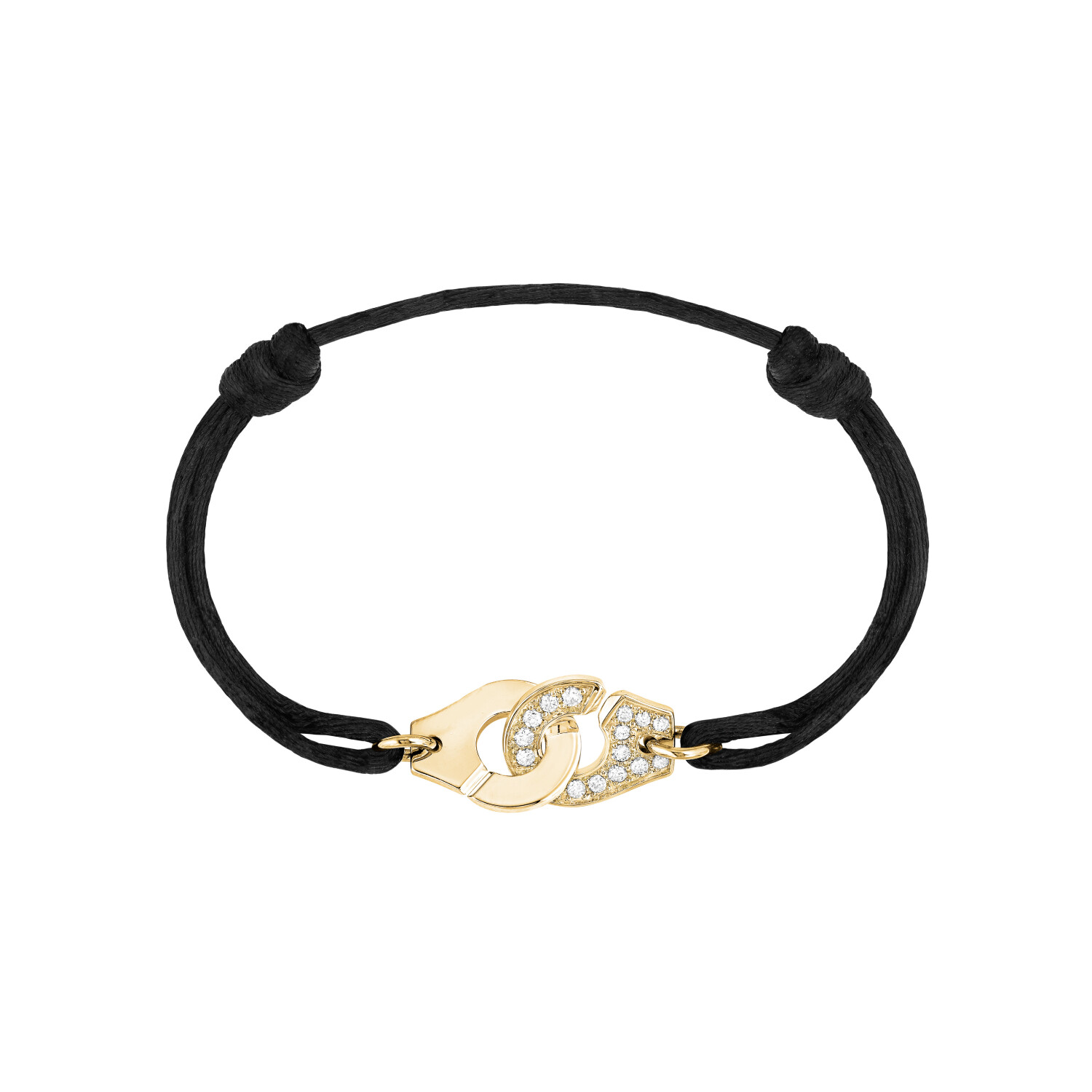 Achat Bracelet sur cordon Menottes dinh van R12 en or jaune et diamants
