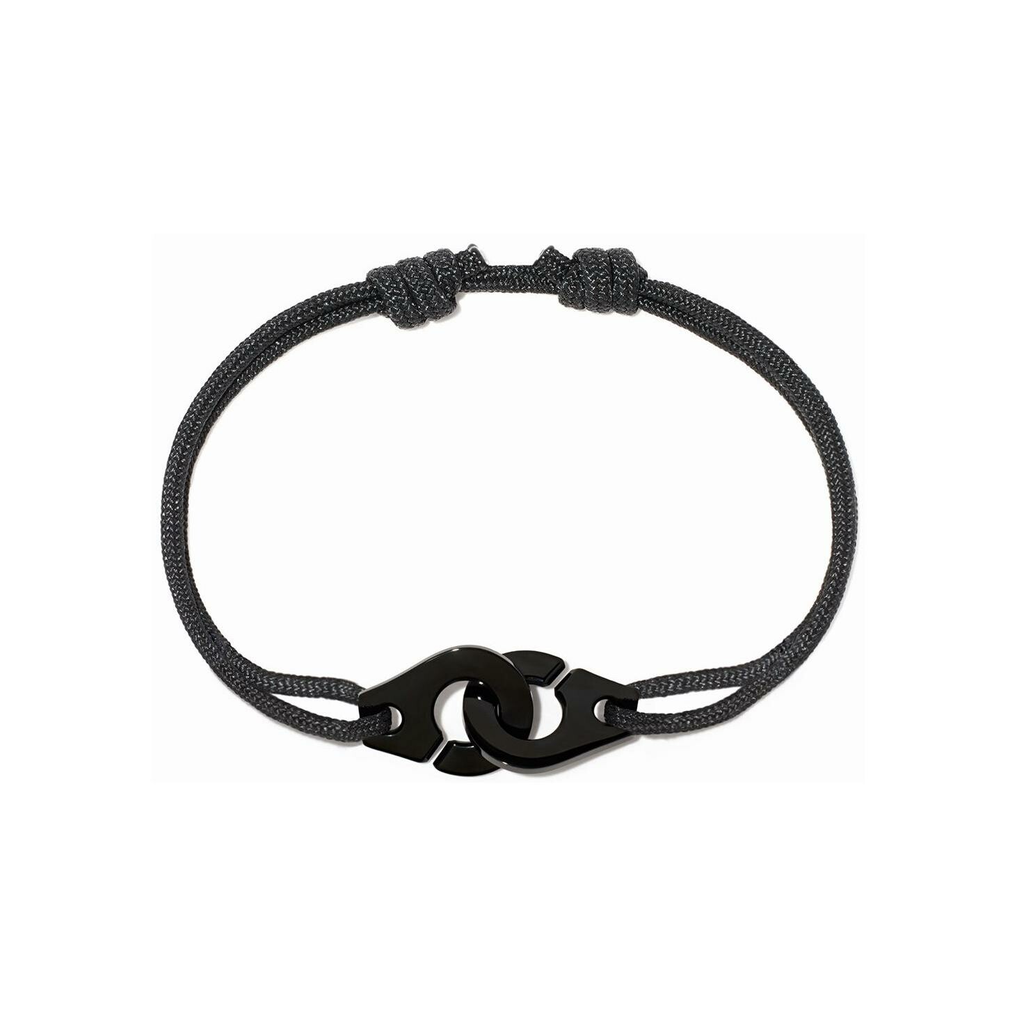 Achat Bracelet sur cordon dinh van Menottes R12 en titane noir