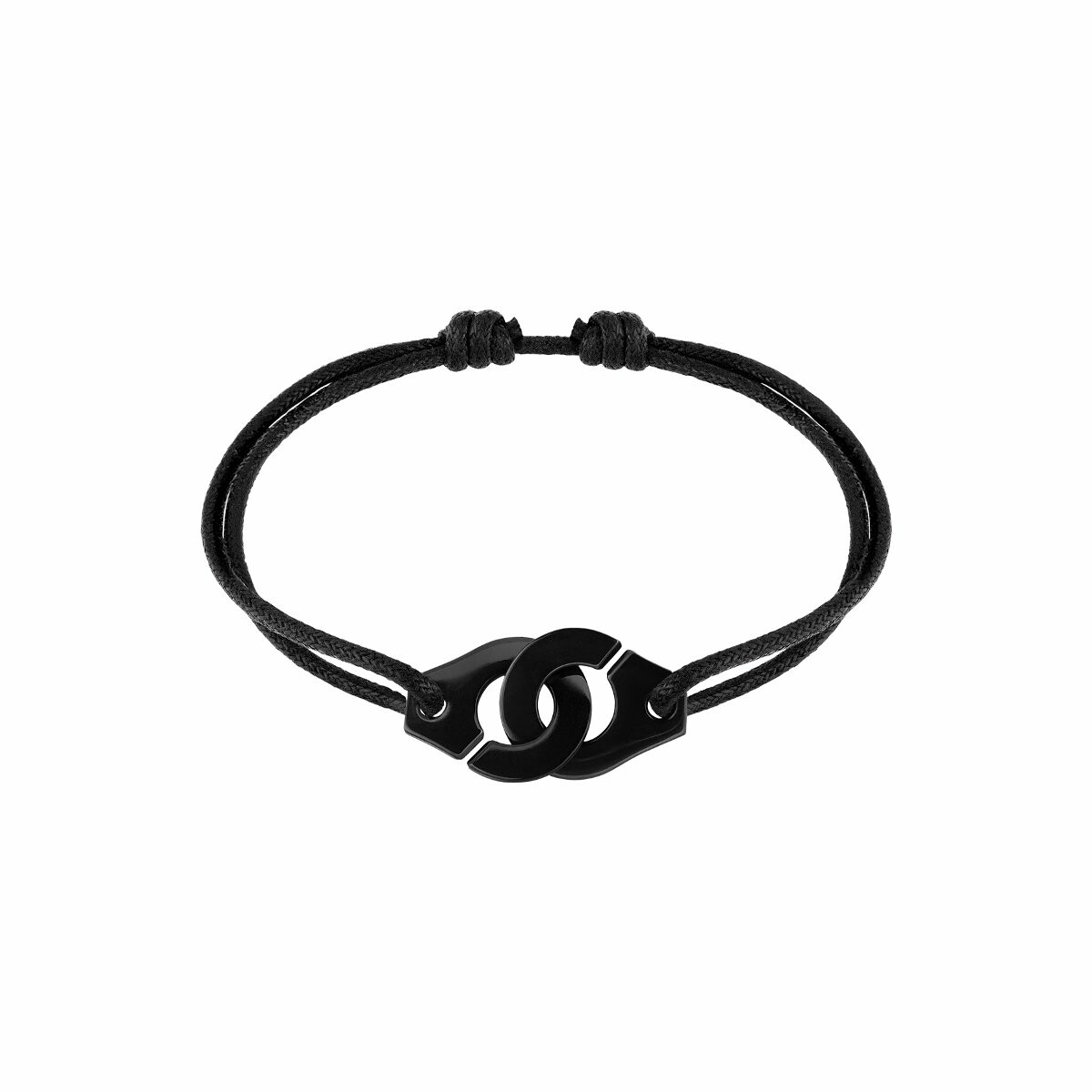 Achat Bracelet sur cordon Menottes dinh van R15 en titane noir