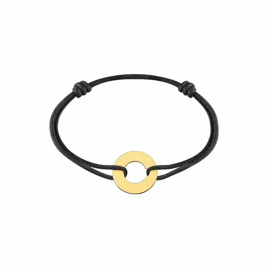 Achat Bracelet sur cordon dinh van Cible grand modèle en or jaune