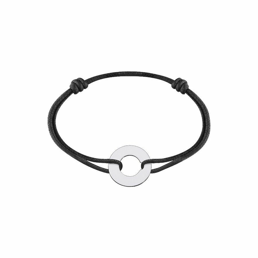 Achat Bracelet sur cordon dinh van Cible grand modèle en or blanc