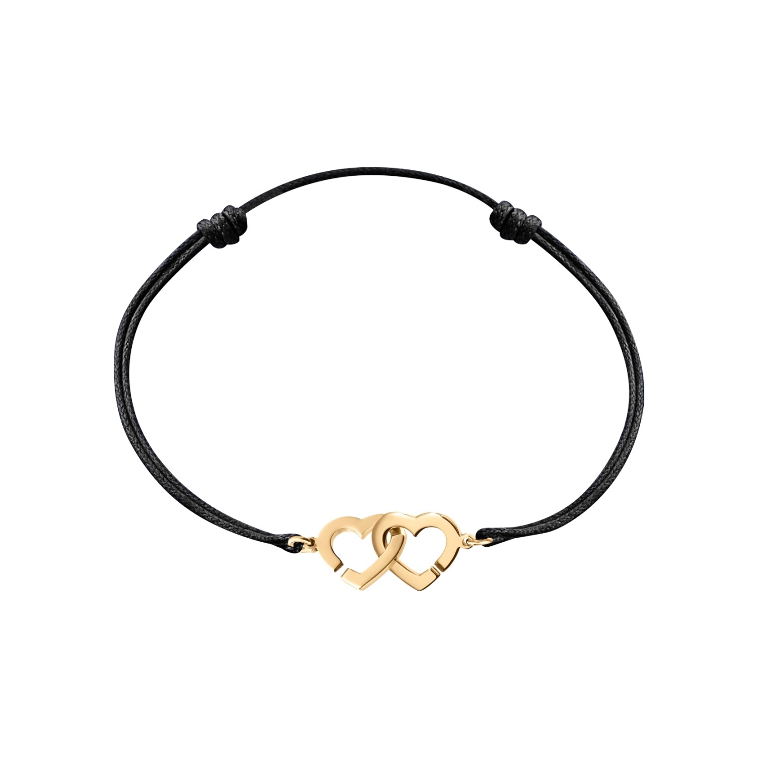 Achat Bracelet sur cordon dinh van Double Cœurs R9 en or jaune