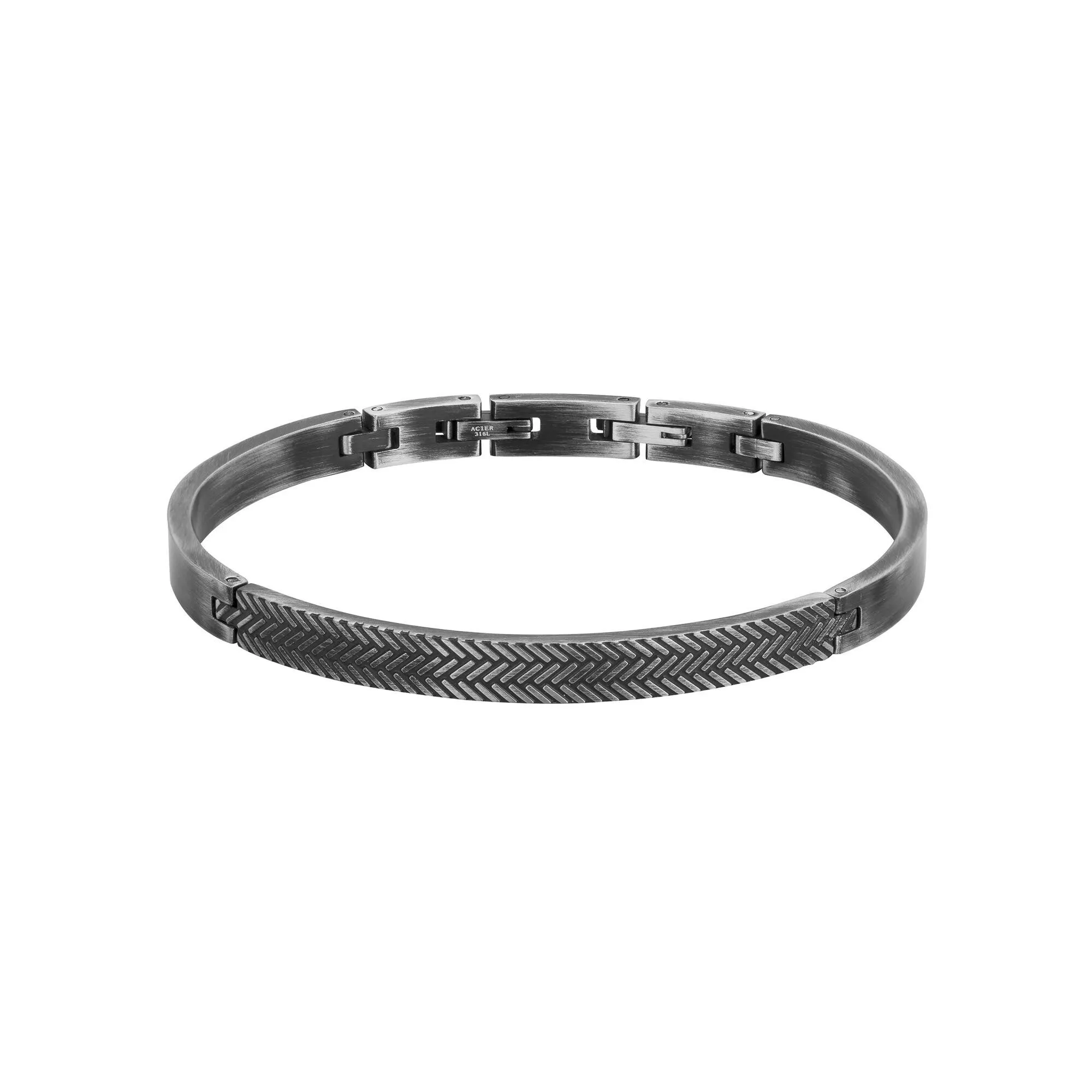 Achat Bracelet jonc Phebus en acier noirci
