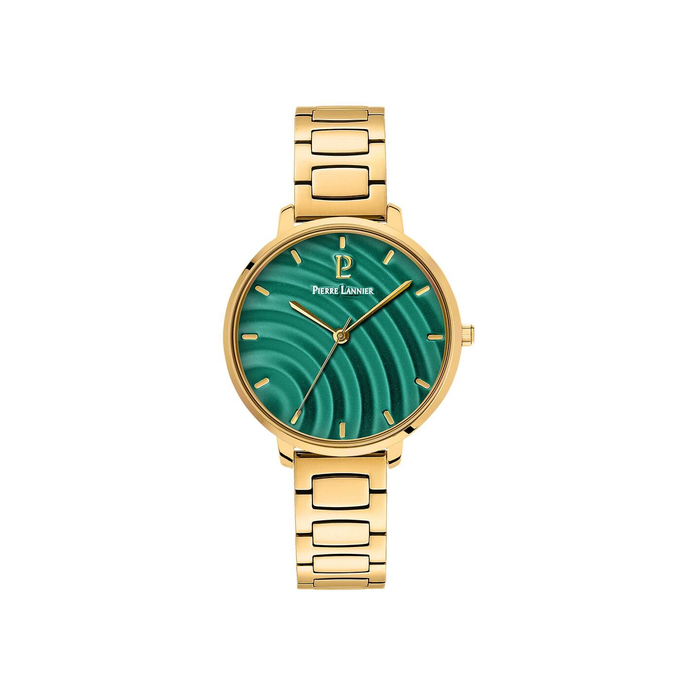 Achat Coffret de montre Pierre Lannier Betty et bracelet en cuir vert 351J562