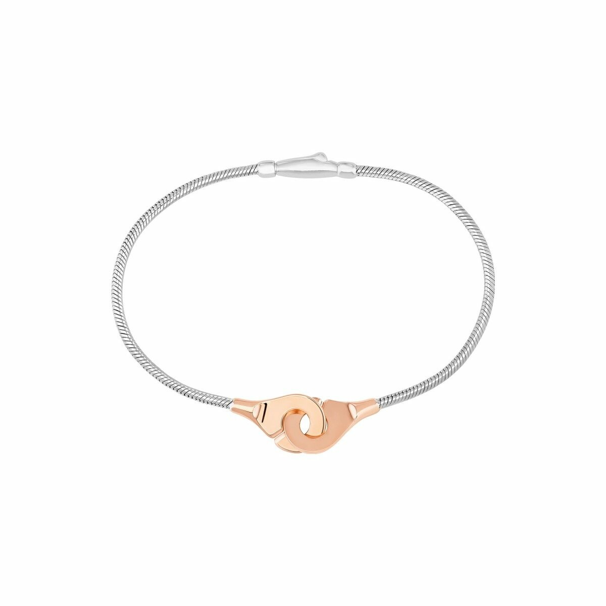 Achat Bracelet Menottes dinh van R10 en or rose et argent