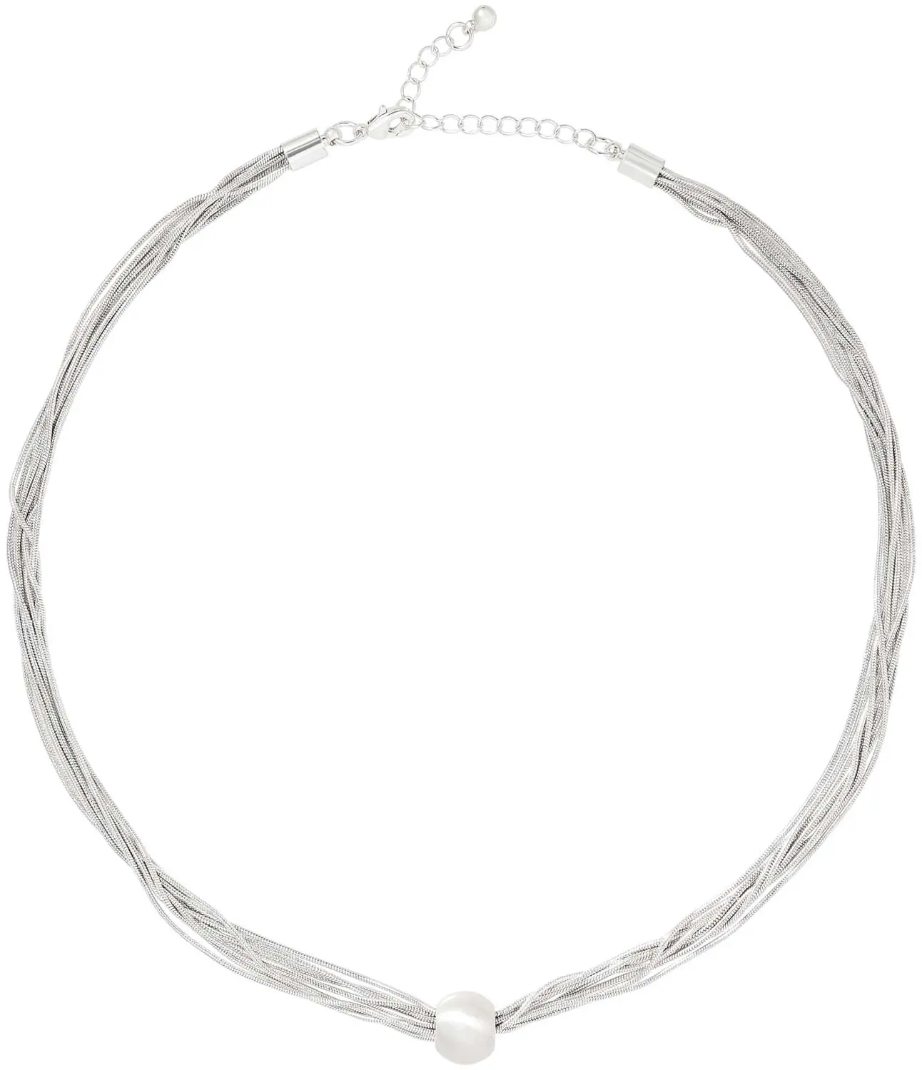 Collier multirangs - Soft Silver
